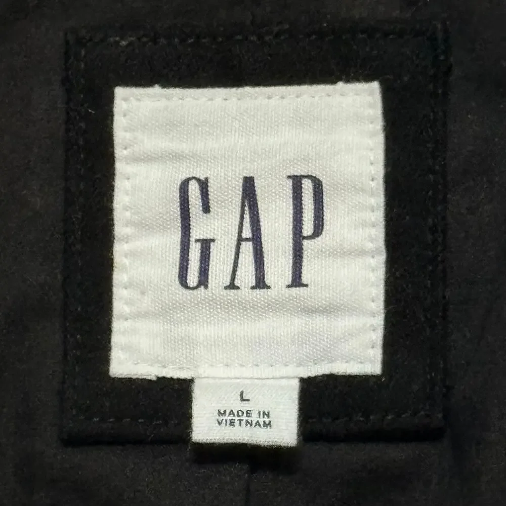 Gap Moleskin Blazer Mens True Black Formal Classic Preppy Size L - Picture 5 of 6